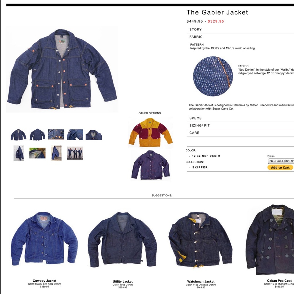 Mister Freedom Gabier Jacket